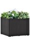 Garden Raised Bed with Self Watering System Anthracite 43x43x33 cm