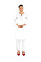 White Rayon Salwar Kameez Set - FFT5828 | White-Size:L-40-Inches