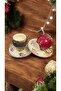Perla 2-Person Hand-Painted Porcelain Turkish Coffee Cup Set