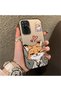 Redmi Note 10 Pro Compatible Heart-Themed Fox Rabbit Printed Case, Matching Cover for Friend and Couple