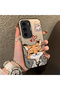 Samsung Galaxy S23 Compatible Heart-Themed Fox Rabbit Printed Case, Matching Cover for Friends and Couples