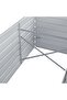 Raised Garden Bed 160x80x45 cm Galvanised Steel Grey - 4