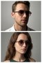 Eoh5001 C2 Brown Ultra Light Metal Pilot Unisex Sunglasses - 2