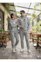 Sevgili Kombini Printed Bottom and Top Hooded Oversized Tracksuit (the Price Is for 2 Sets) - 2