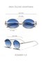 Eoh5001 C3 Blue Gradient Ultra Light Metal Pilot Unisex Sunglasses - 5