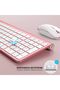 JOYACCESS Pink Wireless Keyboard and Mouse - 3