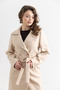 Women's Belted Button Detailed Cashmere Coat - 2