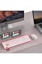JOYACCESS Pink Wireless Keyboard and Mouse - 2