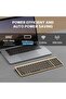JOYACCESS Black Gold Wireless Keyboard with Low-Profile Keys - 2.4GHz Full-Sized, Windows, Quiet, Er - 5