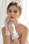 Bridal Tulle Gloves – Ruffled Wrist Length Elegant Romantic Bridal Accessory for Wedding Ceremony