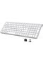 JOYACCESS Wireless Keyboard, Ergonomic, Dustproof, 2.4G Slim and Compact Quiet Wireless Keyboard wit