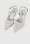 Lucia White Sequined Back Belt Detail Women's Heeled Shoes - 3
