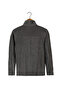 Men's Anthracite Bato Collar Full Zipper Double Pocket Fleece Sweatshirt - 3