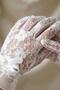 Noir Élégance Bowknot Lace Bridal Glove – Stylish Accessory with Bow for Wedding Ceremony - 3