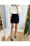 Women's Rose Detailed Mini Design Skirt