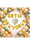 I'M Now Reading Foil Letter Balloon Mold Green Gold Confetti Reading Day Themed Decoration