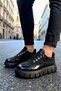 Black Men's Sneaker Casual Sports Shoes High Sole Comfortable - 2
