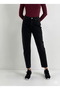 Women's Black Mom Flared Leg Jeans Casual Pants Jeans - 7