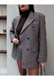 Houndstooth Pattern Jacket Set - 3