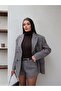 Houndstooth Pattern Jacket Set - 4