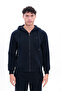 3 Yarn Thick Textured K Hooded Full Zipper Winter Men's Tracksuit Set - 5