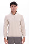 Half Zipper Mock Neck Thessaloniki Knitted Men's Sweatshirt - 5