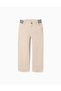 CHINO PANTS TWILL, LIGHT BEIGE, 3/4