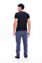 3 Thread Thick Textured Zipper Pocket Straight Leg Winter Men's Sweatpants - 4