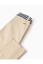 CHINO PANTS TWILL, LIGHT BEIGE, 3/4 - 4