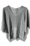 Mercerized Knit Blouse 100% Cotton Soft-Textured Standard Size (38-48 Compatible)