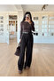 Brown Pleated Waist Belted Wide Leg Trousers with Side Pockets - 4073 - 2