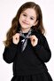 Black Scarf Detailed Badili Skirt Girls' 2-Piece Set 23532 - 4