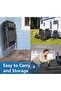 Foldable Camping Chair Outdoor Lounges Chair Garden Chair Adjustable Beach Chair with Pillows Cup Holders for Poolside Backyard and Beach - 3