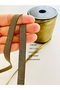 5 Meters Width 1 cm Black Gold Yellow Glitter Narrow Webbing, Bias Tape, Multi-Purpose Ribbon, Styrofoam, Sewing Tape