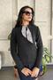 Flared Collar Long Sleeve Knit Sweater - Anthracite Anthracite - 4