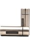Premium Stainless Steel Salt & Pepper Shaker Set with Modern Holder Stand - 4