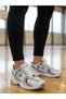 Girl's White Silver Daily Comfortable Lightweight Sports Shoes - 6