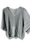 Mercerized Knit Blouse 100% Cotton Soft-Textured Standard Size (38-48 Compatible) - 2