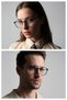 Eoh2349-M C10 Bright Blue Acetate Square Blue Light Screen Glasses - 2