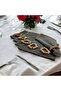 Smoked (Dark Gray) Premium Napkin Set of 6 (WITH BUCKLE GIFT) 40x40 - 5