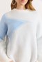 Women's White Star Detailed over Beard Knitwear Sweater Kzk-19001144 - 4