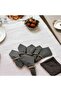 Smoked (Dark Gray) Premium Napkin Set of 6 (WITH BUCKLE GIFT) 40x40 - 2