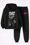 Charles Leclerc Printed 3-Yarn Quality Sweatshirt and Trackpants Children's Top-Bottom Set