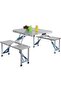 Foldable Table with Stools – Portable Folding Camping Table, Lightweight Outdoor & Kitchen Table