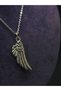 Angel Wing Steel Necklace Single Wing Detail Embroidered Angel Love Romantic Symbol Steel Women's Jewelry - 5
