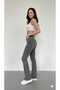 Honney Women's Stretch Fabric Gray Spanish Jeans (Thick Fabric Does Not Show Inside) - 6