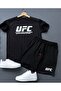 Unisex Shorts T-Shirt Set Ufc Print