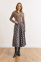 Women's Mink Plaid Bell Skirt with Zipper Pockets Etk-19000396 - 6