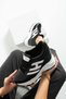 New Season White Black Hidden Wedge Heel Sneakers Heel Height Total 10 cm - 2