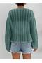 Lace-Up Lace-Like Knit Cardigan - 2
